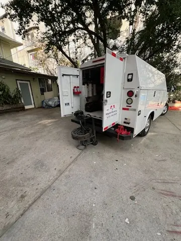 Magnet Plumbing service vehicle on-site for Water Heater Repair in Calabasas Park Estates